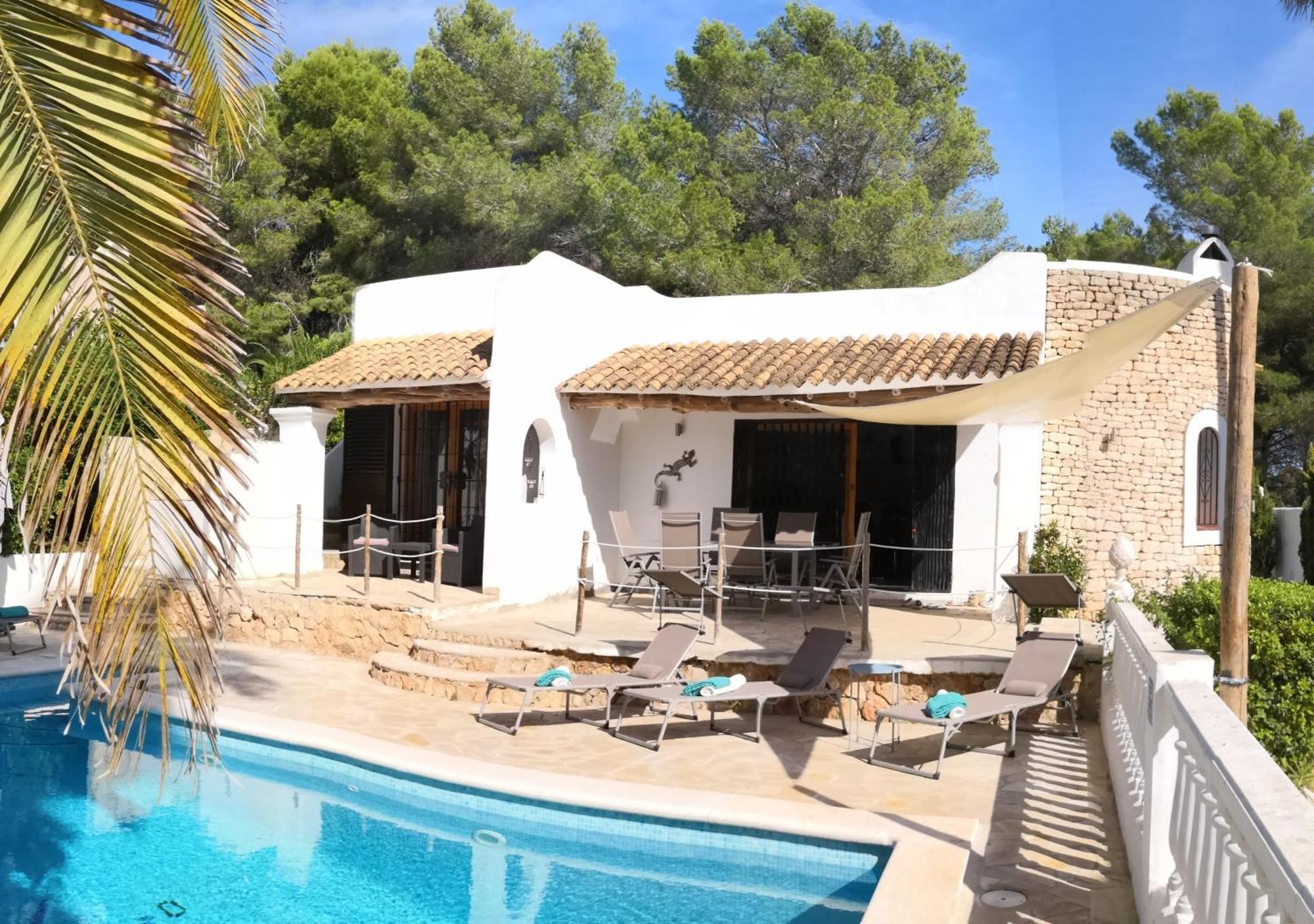 Private Villa Mit Eigenem Pool Unter Palmen Cala Llena Exterior foto